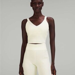 Lululemon Knit Ribbed Cropped Tank